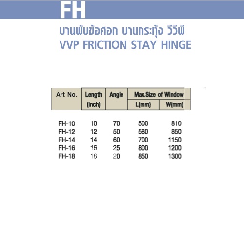 Bản lề VVP FH 